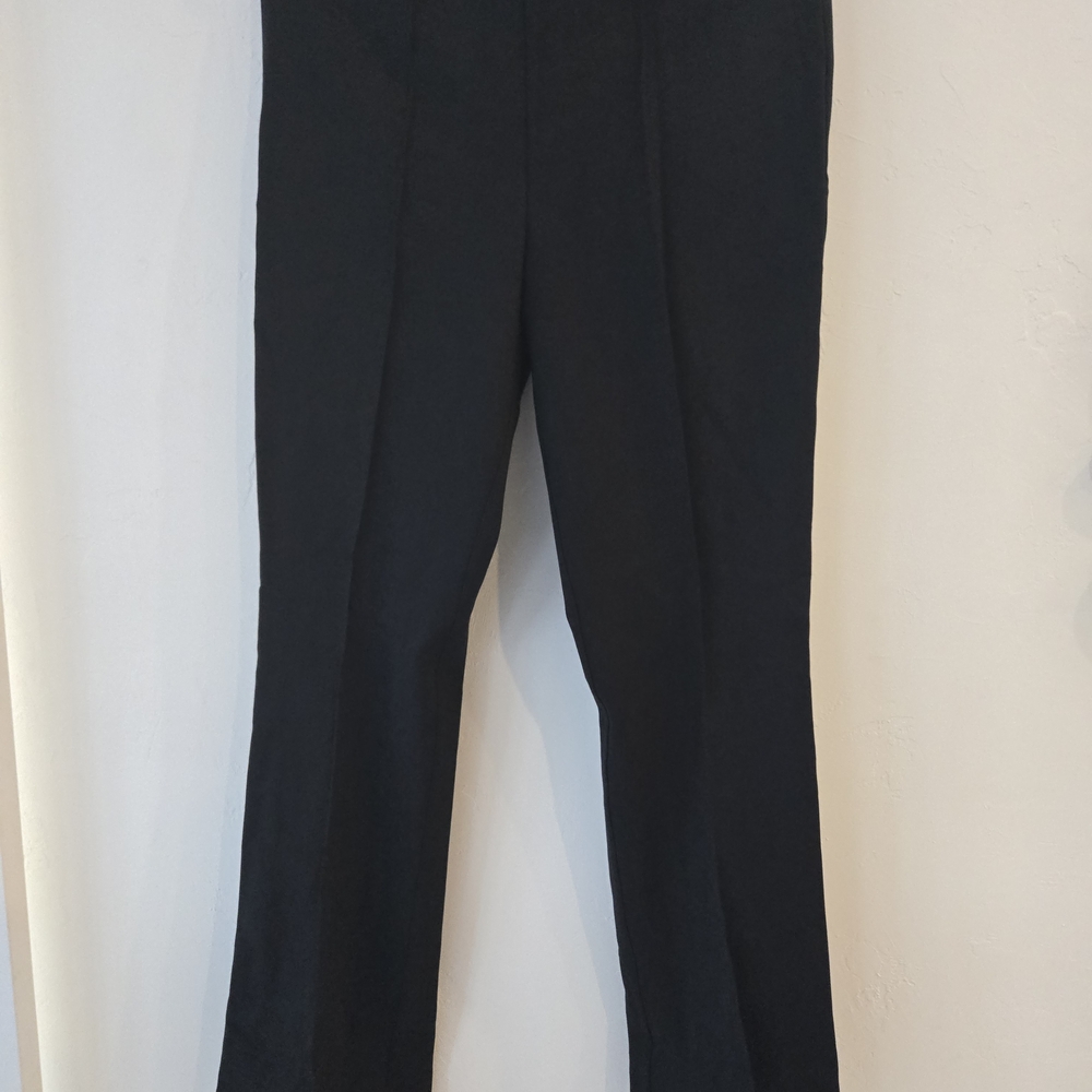 SPANX Black Waistband Trousers With Front Seams